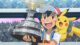 Picture of Ash Ketchum and Pikachu celebrating their success with a trophy held high in victory.